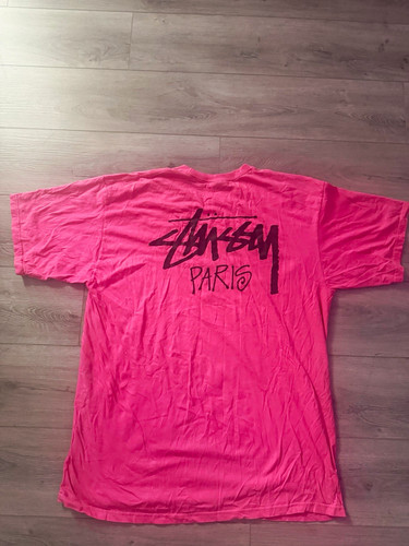 Stussy paris pink graphic logo - graphic,