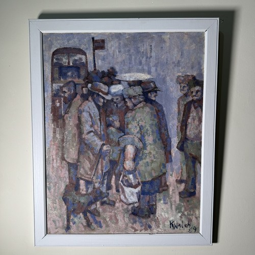 Vintage 1959 oil painting - vintage,