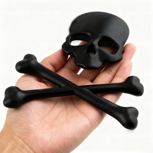 Car sticker black metal - 3d,