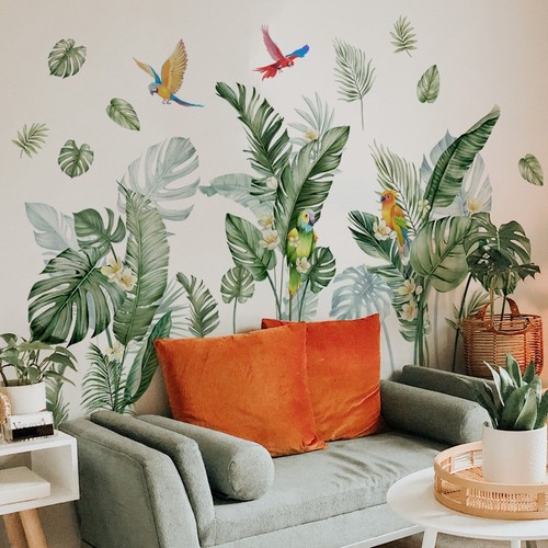 Tropical leaves decals - tropical,