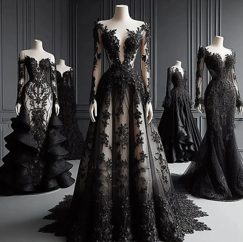 Gothic champagne and black - champagne,