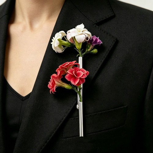 Bouquet flower holder - holder, brooch