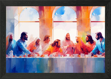 The Last Supper Jesus Framed