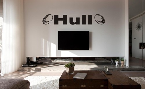 Hull rugby wall art sticker - wall,