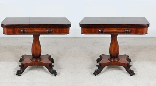 Pair victorian games tables - victorian,