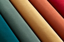 NEW Warwick Plush Velvet Upholstery Fabric. 7 Colours. FR TREATED. In Stock!!