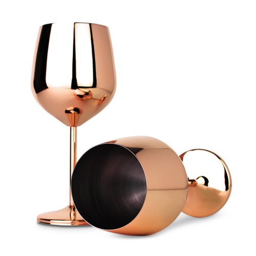 Rose gold stainless steel wine - gold,