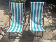 Two folding hardwood deck