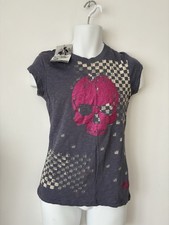 Punky Fish Womens Grey Skull