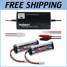 2-Pack 7.2V NiMH RC Battery with Quick Charge Universal Charger - Long Run Time