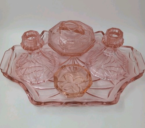 Sowerby pink glass - pink, vintage