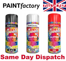 200ml Clear Lacquer Spray Paint with Sparkling Glitter Hobby Craft Art Christmas