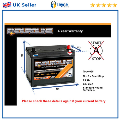 Battery fits toyota rav4 auris - fits,