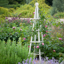 Wooden Garden Obelisk Sage 1.9m Outdoor Climbing Plant Support Trellis Frame