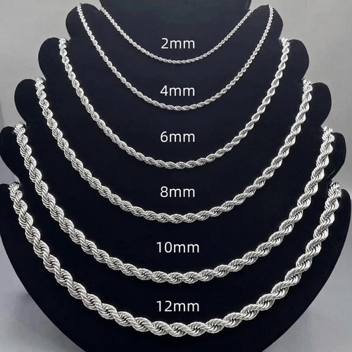 Solid stainless steel - stainless, rope