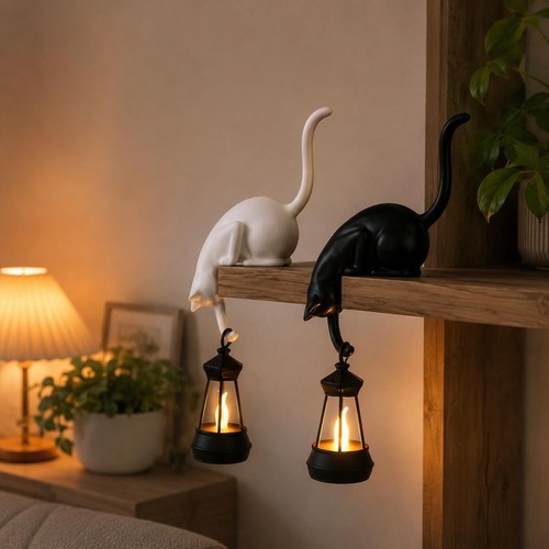 Whimsical cat shelf - whimsical, sitter