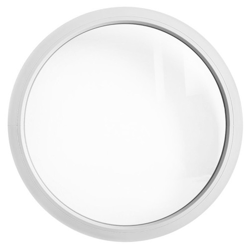 Round fixed window white - fixed,