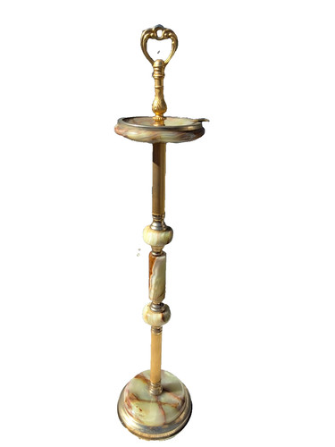 Tall faux onyx - onyx, gold