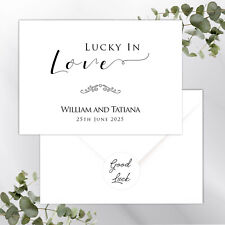 Personalised Lottery Wedding