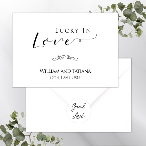 Personalised lottery wedding - personalised,