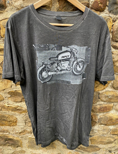 Replay grey motorcycle graphic - replay,