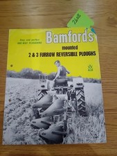 Bamford 2 & 3 Furrow Reversible Plough Sales Leaflet