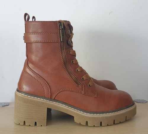 Mustang brown lace ankle - mustang,