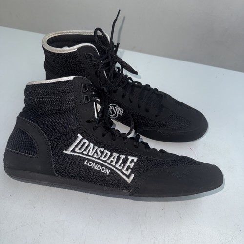 Lonsdale black boxing boots - lonsdale,