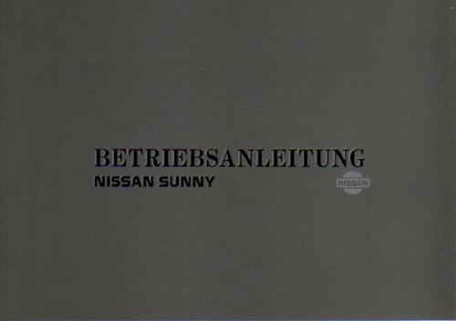 Nissan sunny owners - sunny, manual