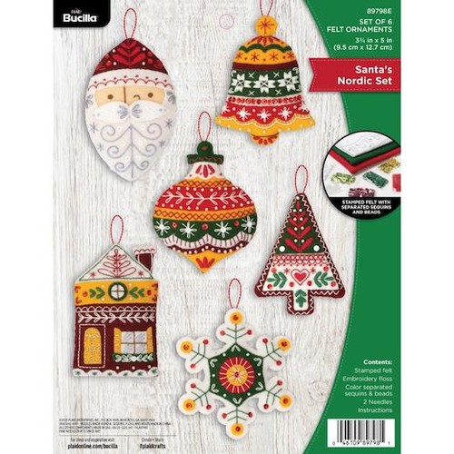 Bucilla felt ornaments - felt,
