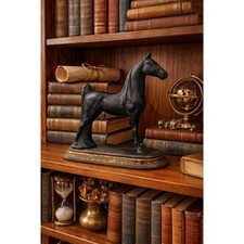 Vintage Black Horse Statue