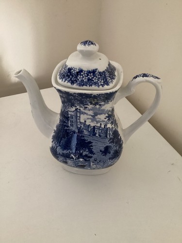 Tea coffee pot - blue, vintage