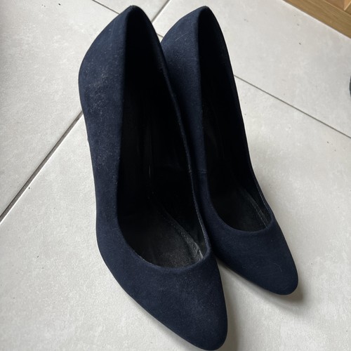 Next navy faux suede pointed - faux,
