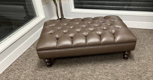 Large button tufted leather - tufted,