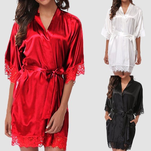 Lady sexy satin robe - sexy,