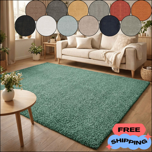 Deep pile area rug soft - soft, plush
