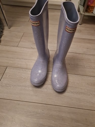 Hunter glittery lilac wellies - glittery,