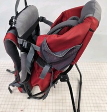 DEUTER KID COMFORT 1 BACKPACK HIKING CHILD CARRIER RED, USED SEE PICTURES NICE!!