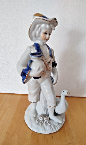 Boy with and goose - boy,
