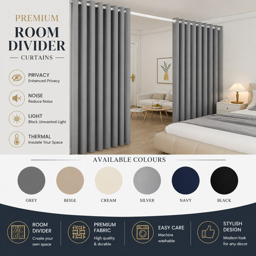 Blackout room divider - divider, curtain