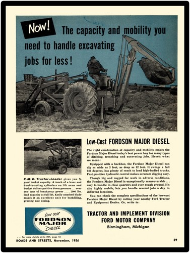 1956 fordson major - fordson, new