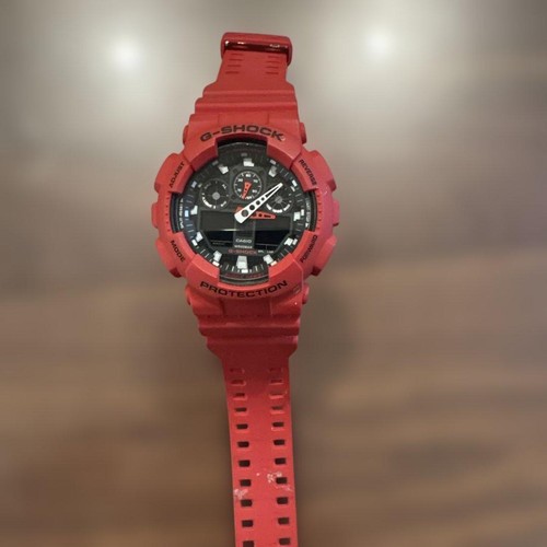 Casio shock red watch - red,