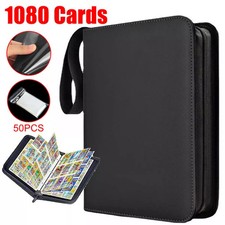 Pokemon Trading Cards Album Folder 1080 Pockets Zip Card Binder Holder XMAS Gift