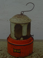 Vintage Small Hanging 'SA-VU' Paraffin Greenhouse Heater -Wick is missing & Rust