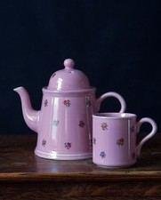 Arthur Wood Pink Teapot & Mug