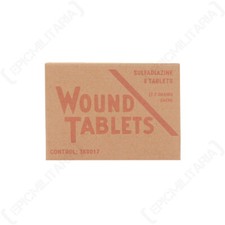 WW2 US Sulfadiazine Wound Tablet Box for Re-enactment First Aid Medical