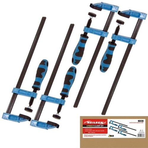 Neilsen 4pc clamps 300mm - 4pc, f