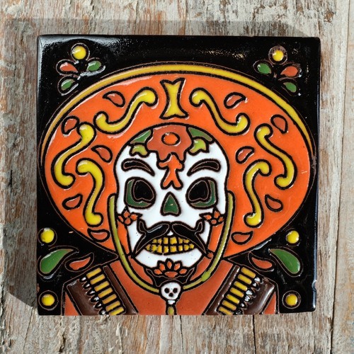 Mexican relief tile 5x10 - relief, 10.5x10.5