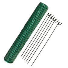 Green Barrier Mesh Fencing | 1m x 25m | 90g/m² + 10 Steel Pins