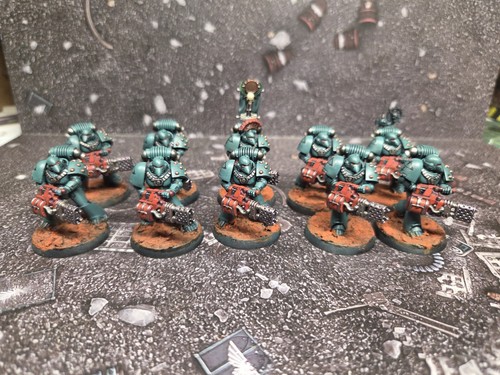 Space marines with - marines, flamer